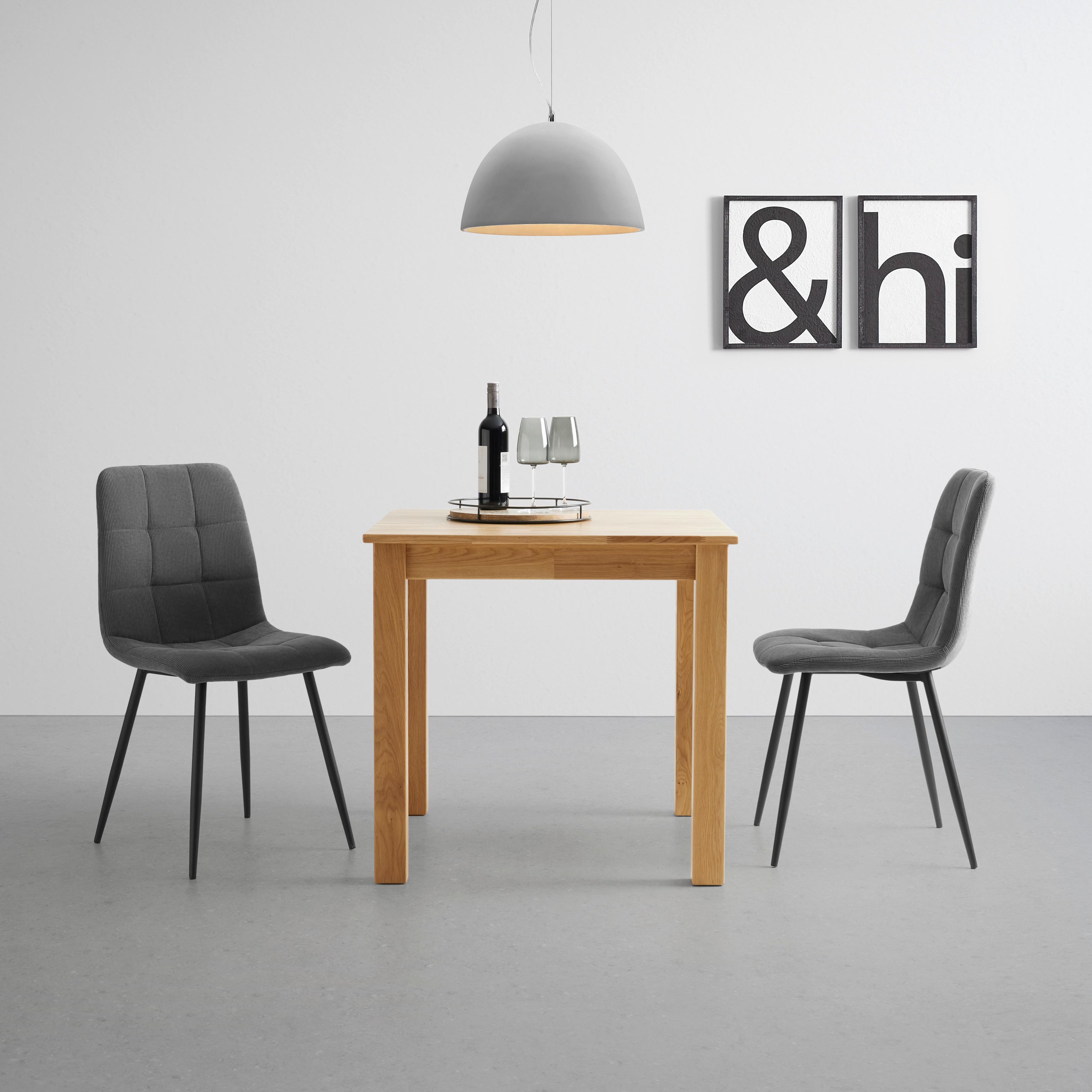 Esstisch Gerhard Eichefarben - Eichefarben, MODERN, Holz (80/80/76cm) - Mömax