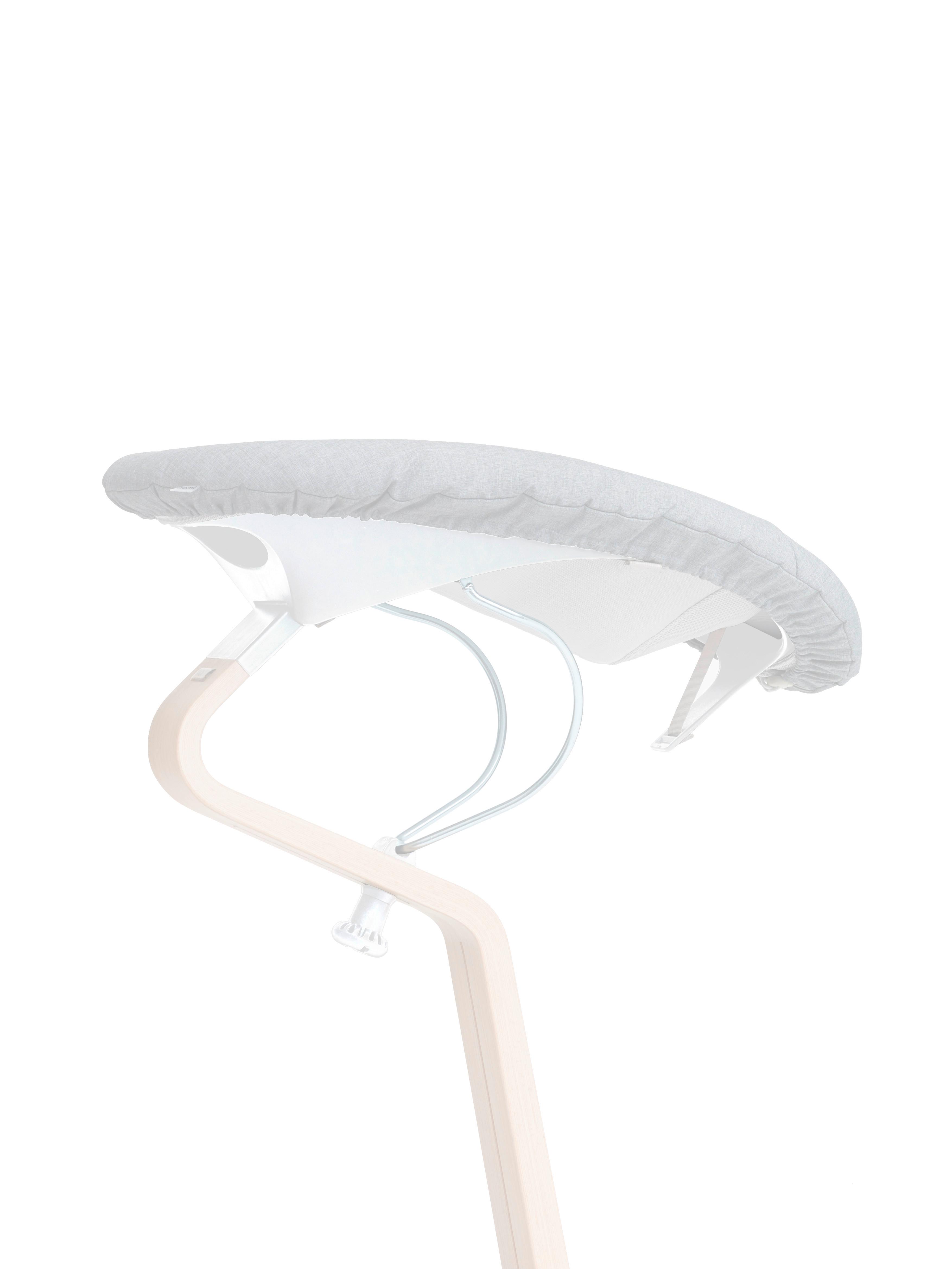 NOSIDEŁKO DO WYSOKIEGO KRZESŁA EM-500011 NOMI - biały, Basics, tworzywo sztuczne (71/20/38,5cm)