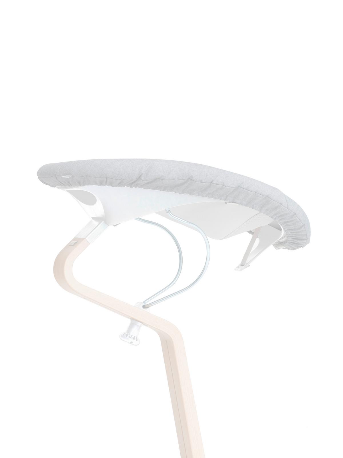 NOSIDEŁKO DO WYSOKIEGO KRZESŁA EM-500011 NOMI - biały, Basics, tworzywo sztuczne (71/20/38,5cm)