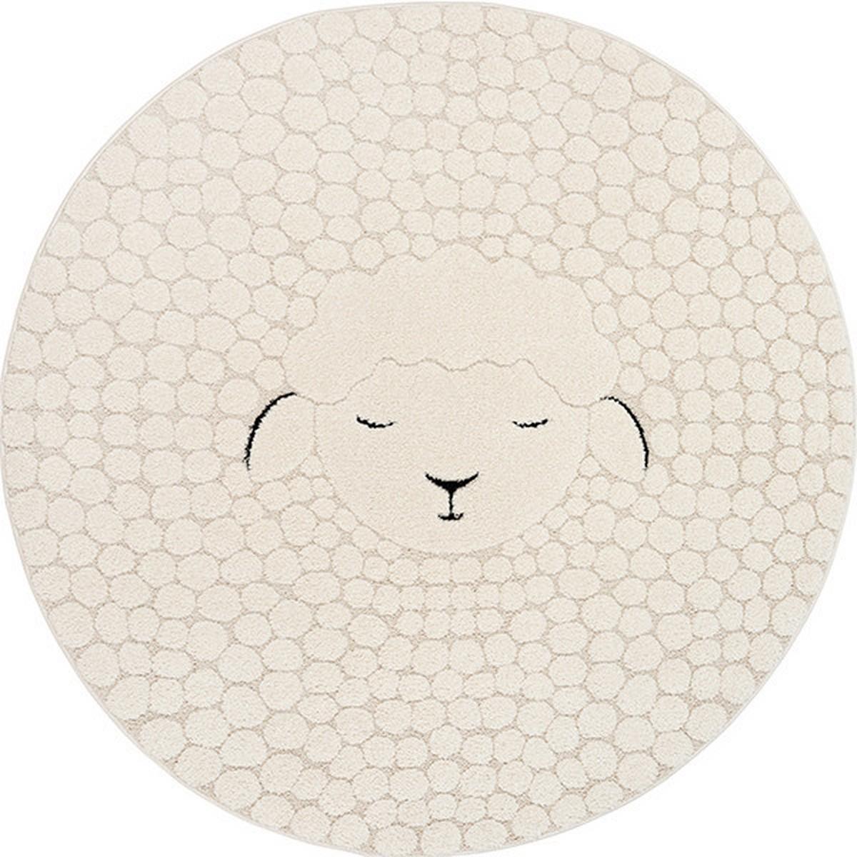 Kinderteppich Eclipse Creme Ø ca. 160cm - Creme, Trend, Textil (160cm)