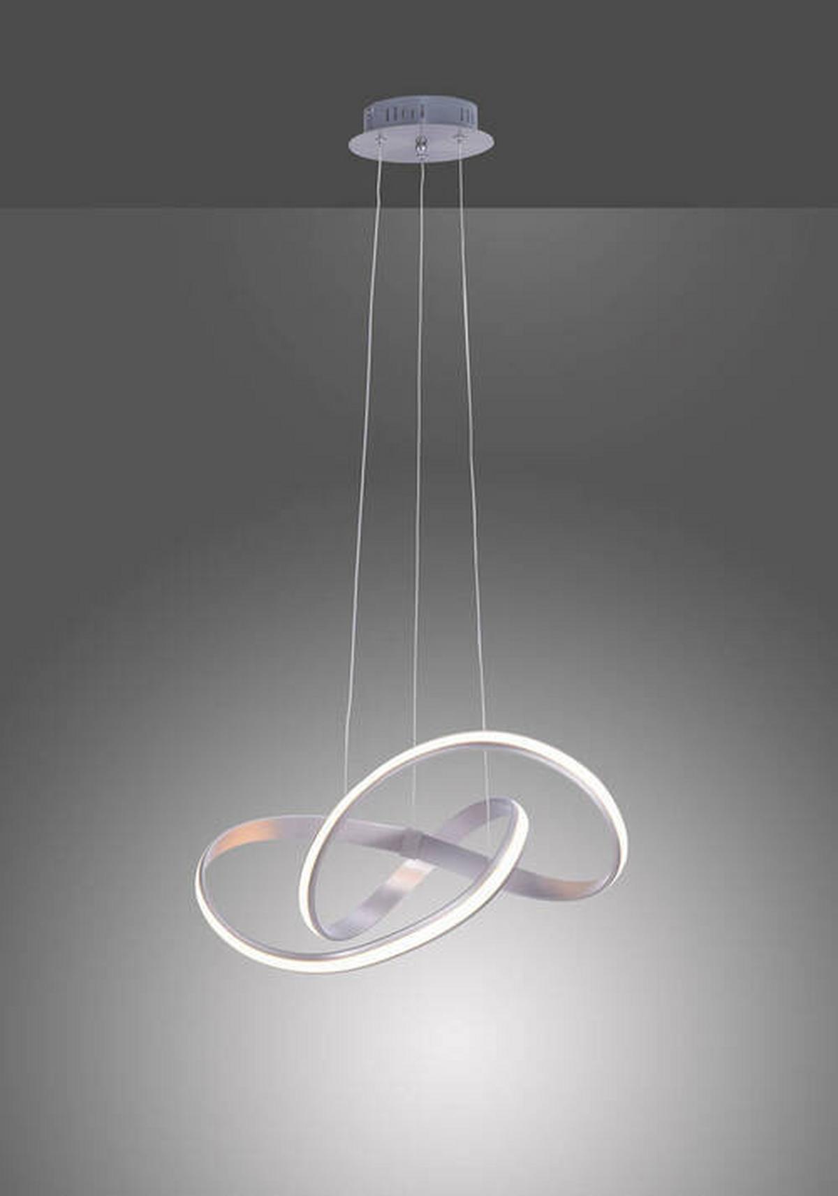 LED-Hängeleuchte Melinda max. 33 Watt - Grau, Design, Kunststoff/Metall (57/57/120cm) - Paul Neuhaus
