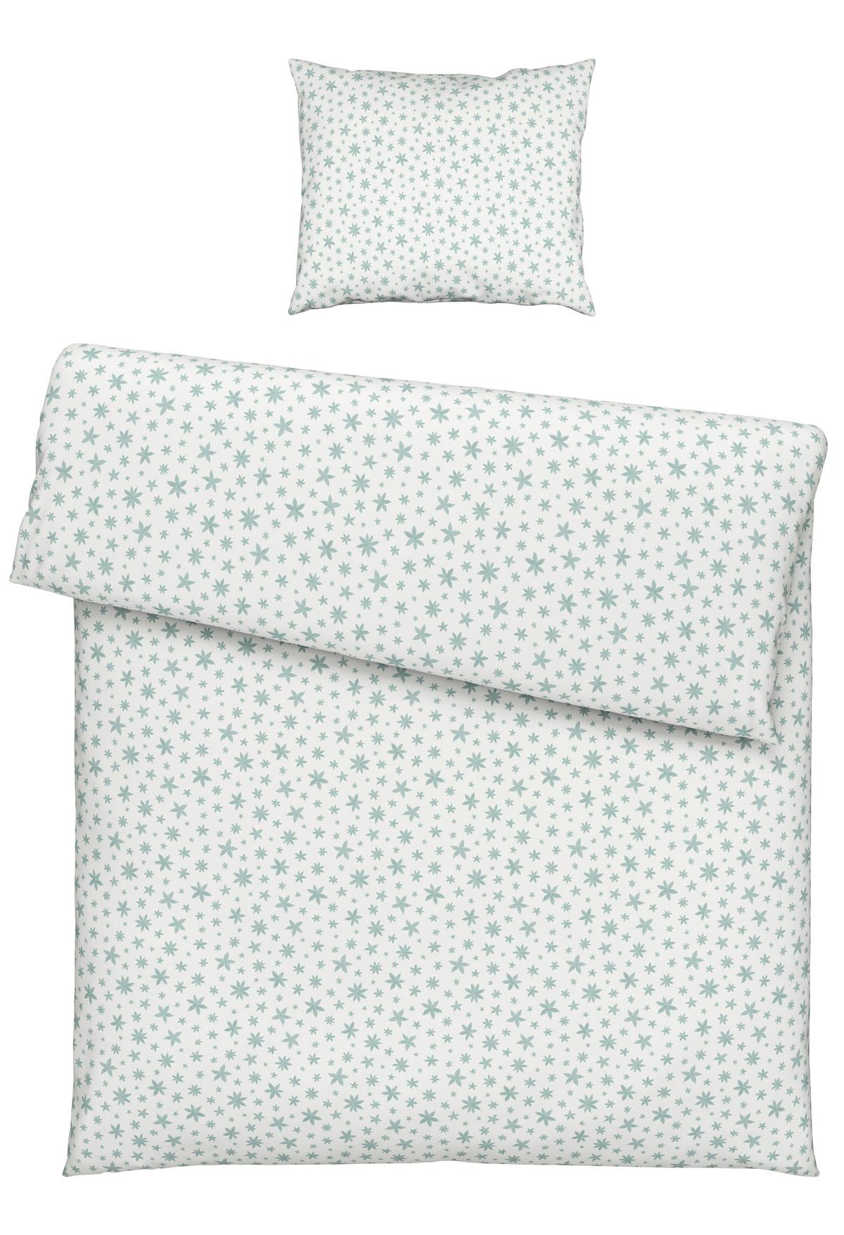 BETTWÄSCHESET ANISE - Weiss/Mintgrün, Textil (160/210cm) - Modern Living