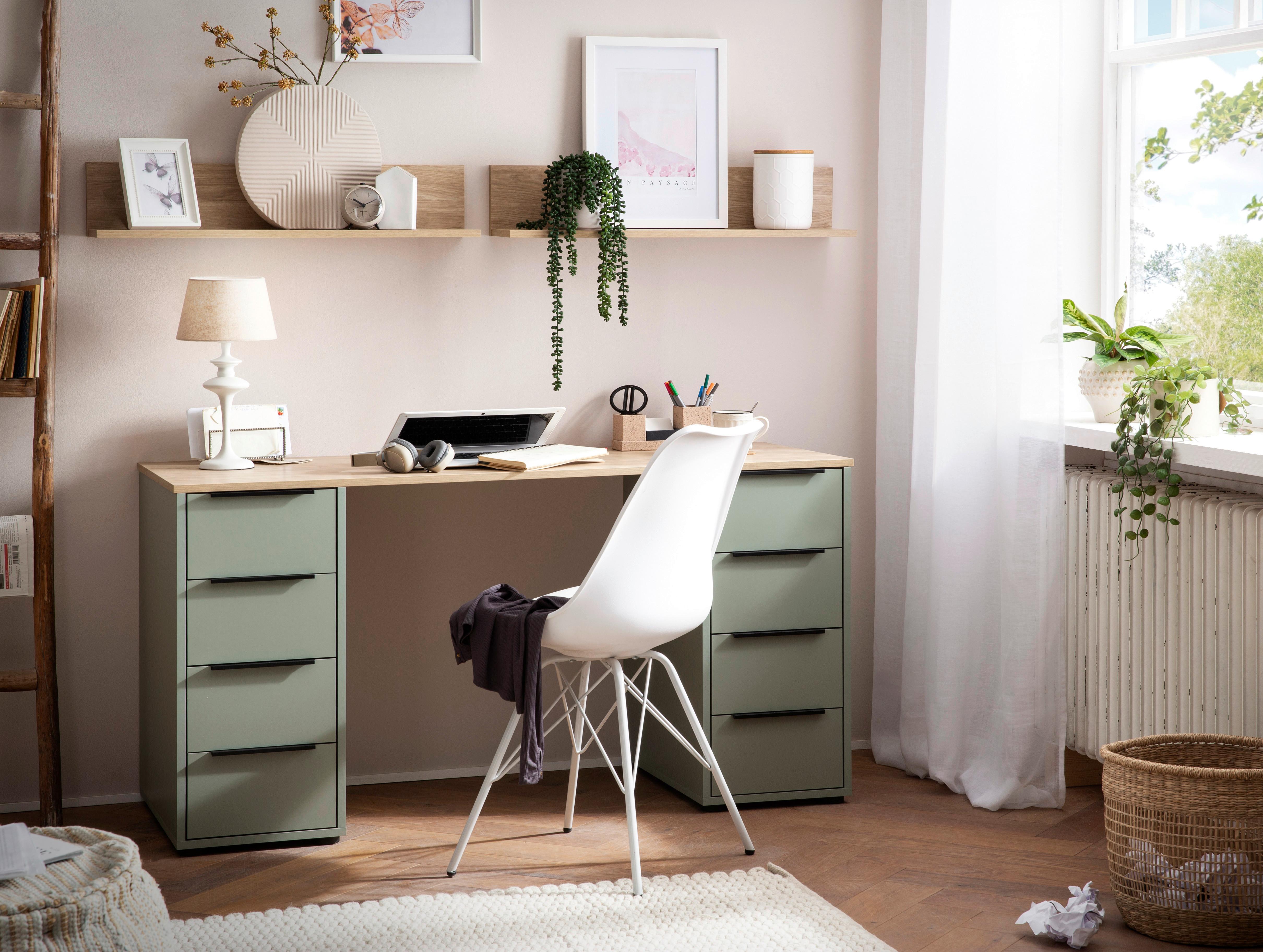 Regal Elma Eichefarben - Eichefarben, MODERN, Holzwerkstoff (80/15,7/17,3cm) - MID.YOU