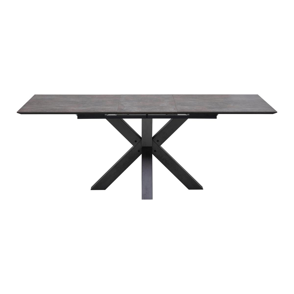 Masă sufragerie Luzern - grafit, Modern, material pe bază de lemn (160-210/75/90cm) - Mömax