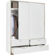 Schiebetürenschrank Weiß - Weiß, KONVENTIONELL, Holzwerkstoff (140/205/60cm) - MODERN LIVING