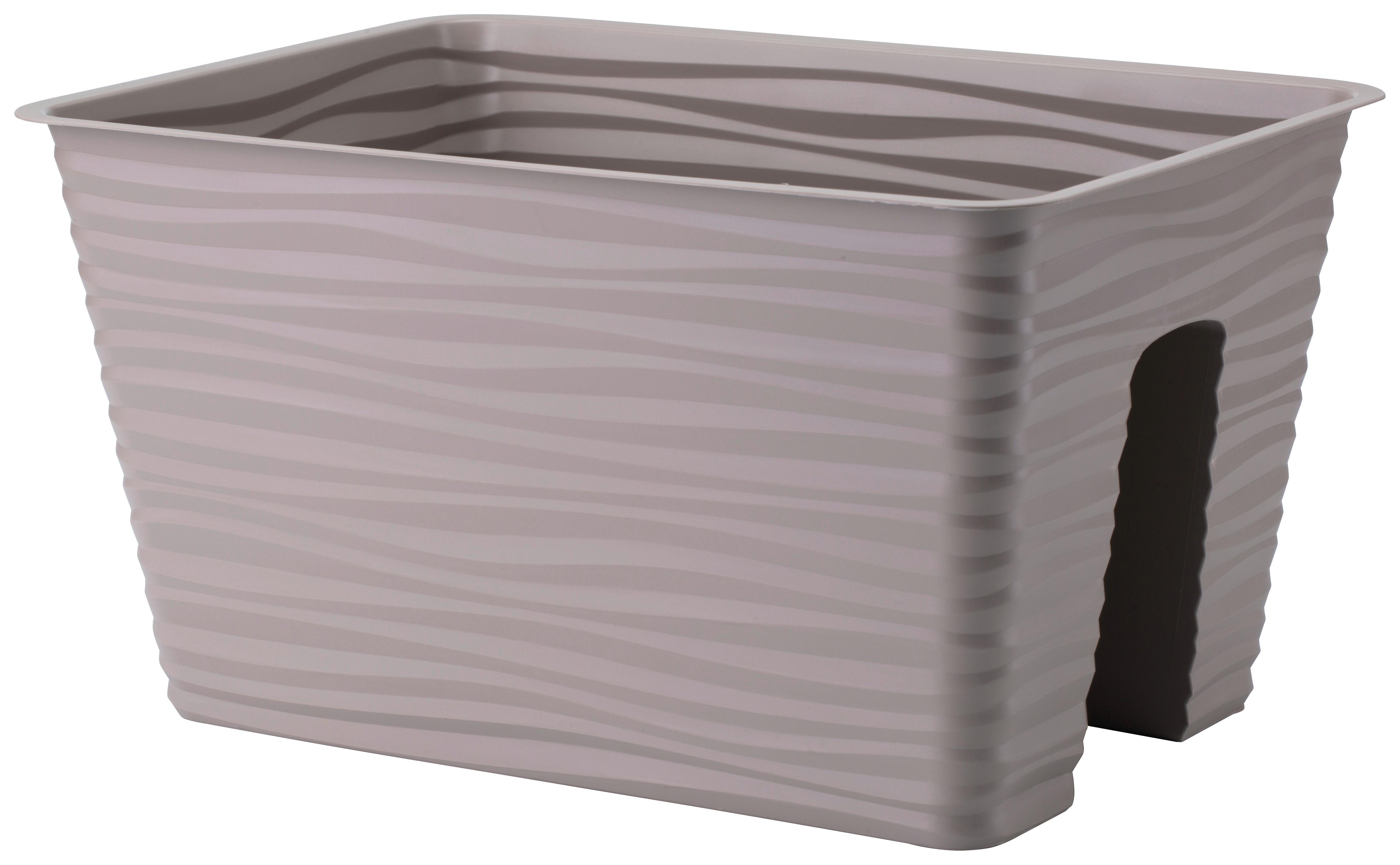 Übertopf Sardun Bridge in Taupe - Taupe, Basics, Kunststoff (38,90/20,8cm)