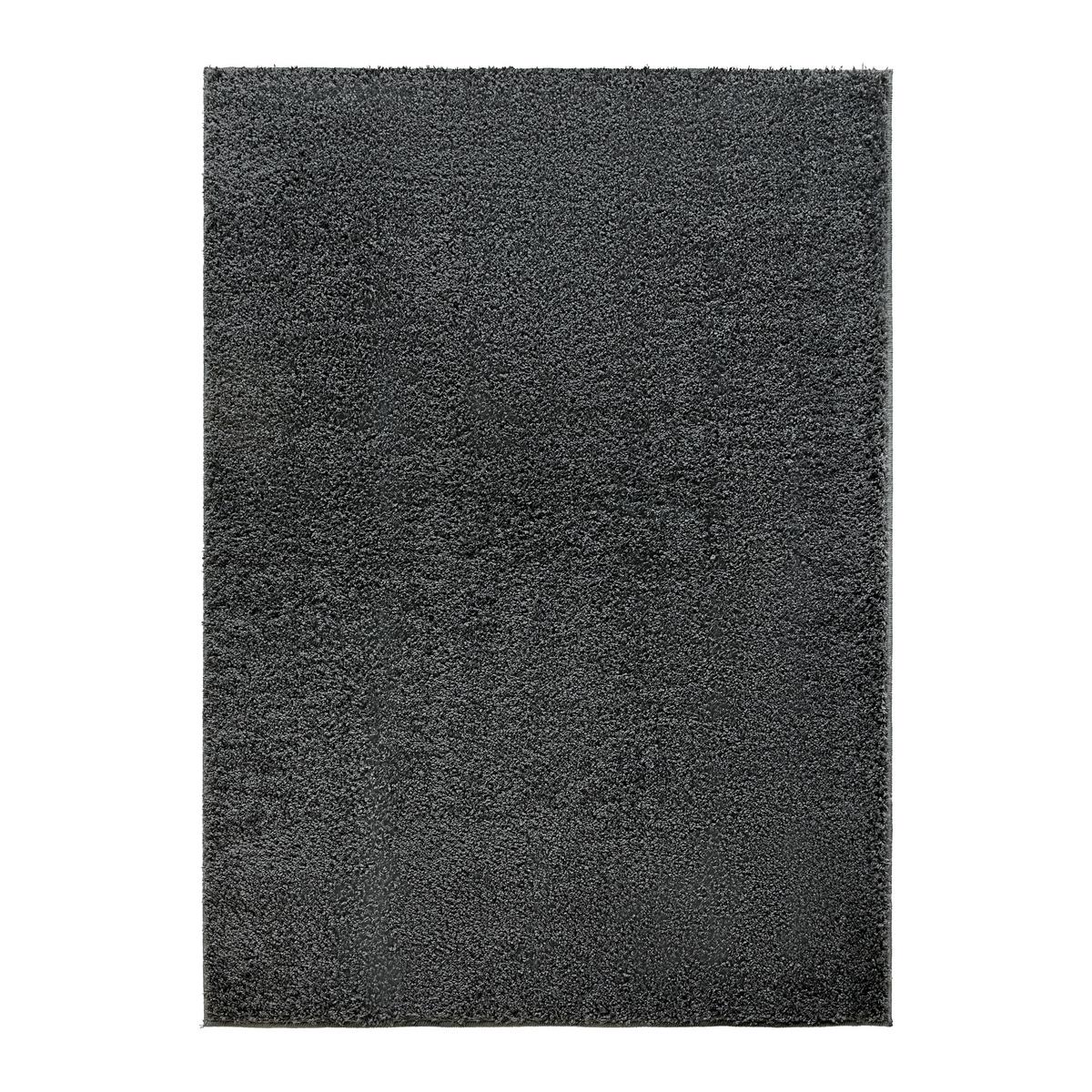 Hochflorteppich Bono 3 in Anthrazit ca. 120x175cm - Anthrazit, Textil (120/175cm) - Based