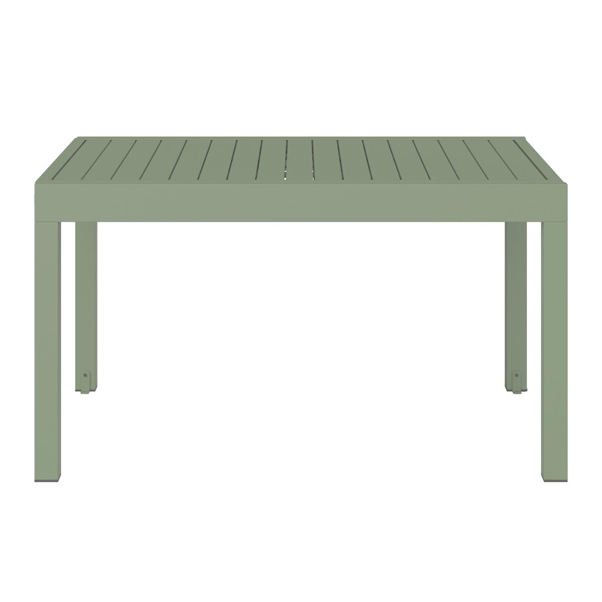 Gartentisch Verde Salbeigrün Aluminium - Salbeigrün, MODERN, Metall (270/76/90cm) - Mömax