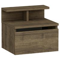 NACHTTISCH HADES - Walnussfarben, Design, Holzwerkstoff (39,8/35/31,6cm) - MID.YOU