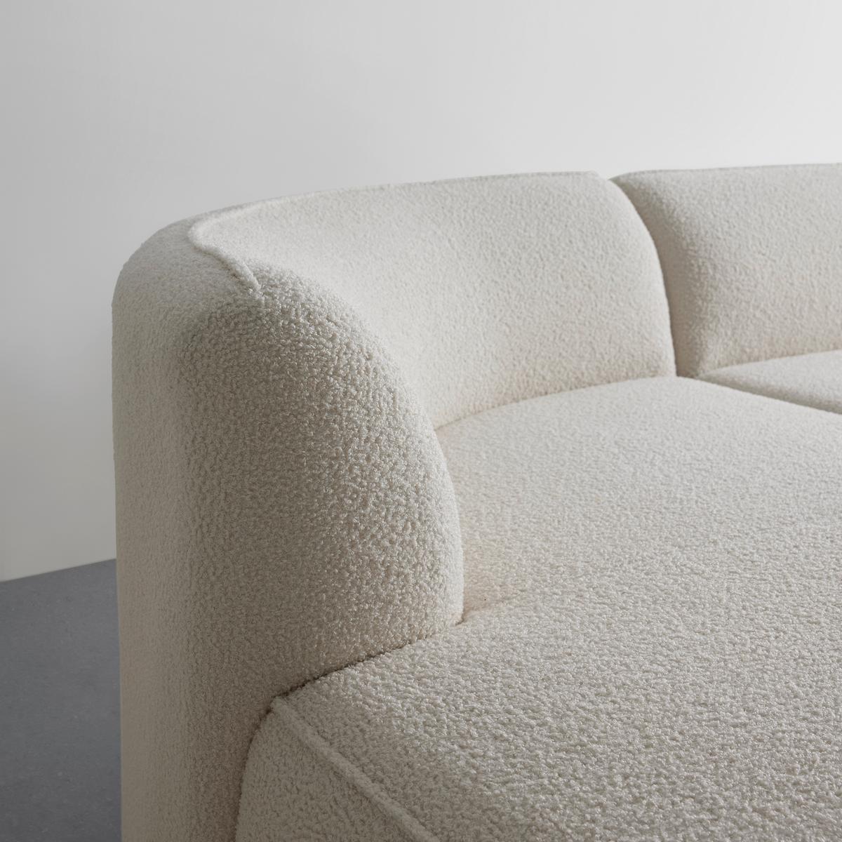 Sarokkanapé Belmondo - ekrü, Modern, textil (296/75/184cm) - Mömax