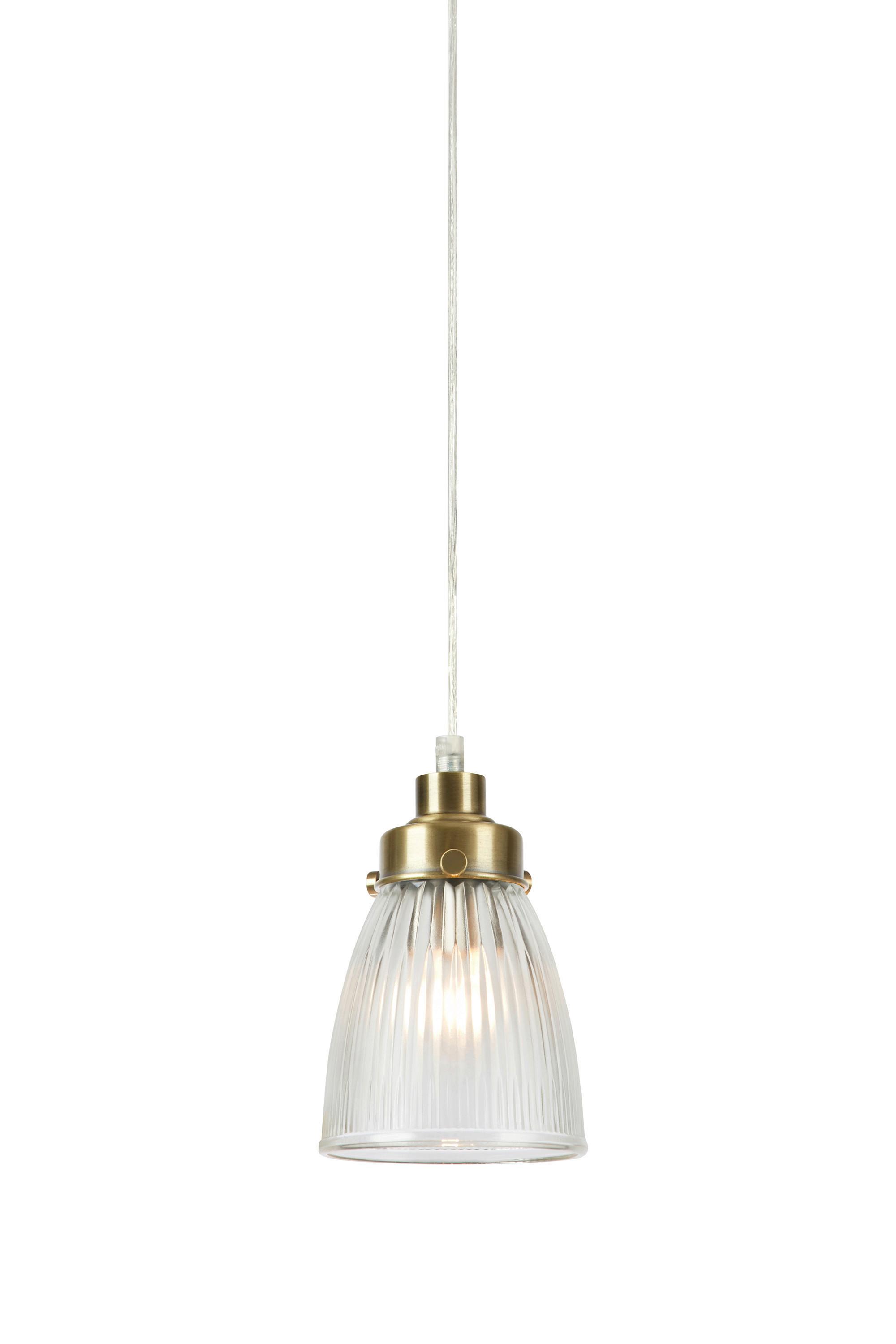 Pendelleuchte Bellis Pendant Messingfarben max. 40 Watt - Transparent/Messingfarben, Design, Glas/Metall (11/11/18cm) - Markslöjd