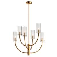 Kronleuchter Arco Messingfarben max. 40 Watt - Messingfarben, Trend, Glas/Metall (61/44,7/61cm) - MAYTONI