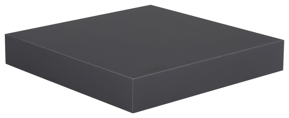 Poliță de perete SIMPLE ANTRACIT - antracit, Modern, material pe bază de lemn (23,5/3,8/23,5cm) - Modern Living