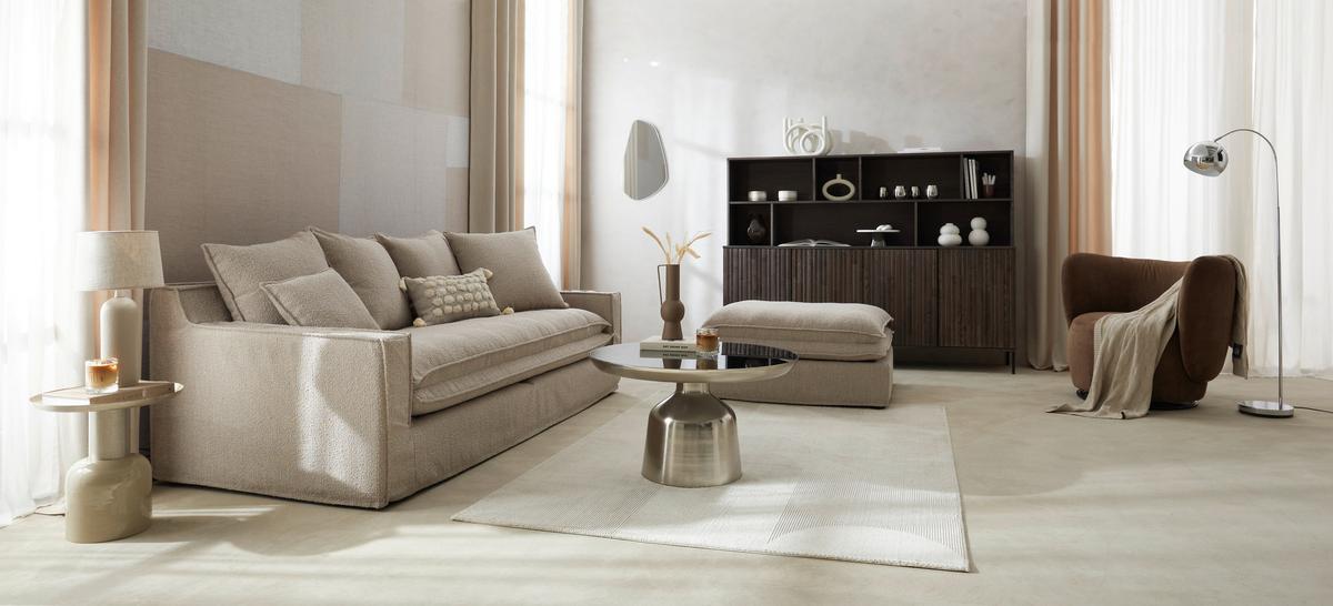 Cocktailsessel Boli Dunkelbrau - Dunkelbraun/Schwarz, Design, Textil/Metall (92/80/84cm) - Livetastic