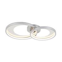 LED-DECKENLEUCHTE LUKI - Chromfarben/Silberfarben, Modern, Kunststoff/Metall (55cm) - Modern Living