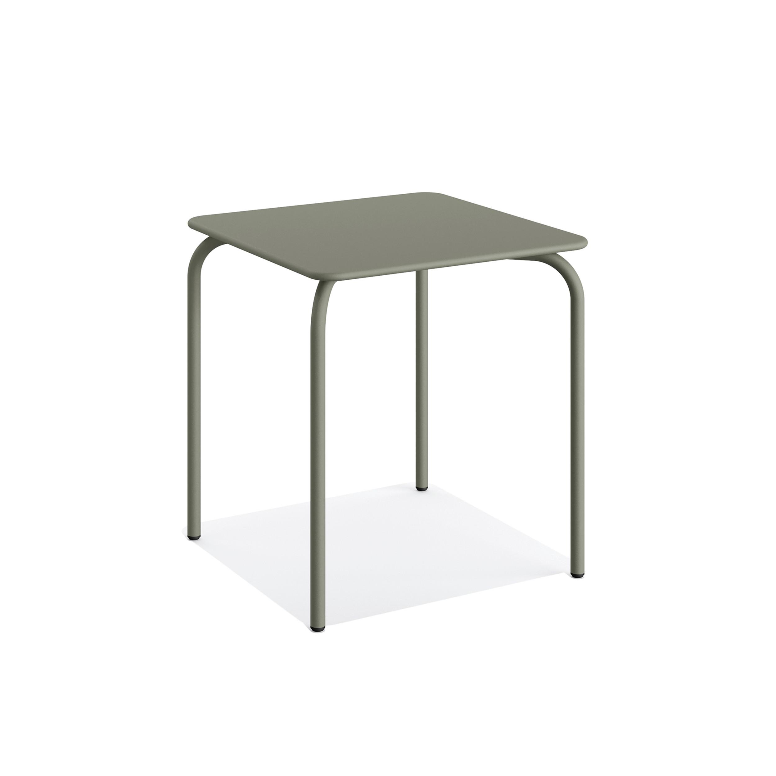 Balkontisch OLLY in Grün ca. 70x70x73 cm - Grün, Basics, Metall (70/70/73cm) - Gardenson
