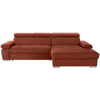 Kutna Garnitura Perry - boje hrđe/srebrne boje, Design, tekstil/drvo (292/183cm) - Modern Living