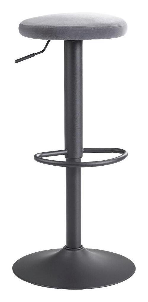 Barski Stol Barhocker - siva/črna, Moderno, kovina/tekstil (40/79/40cm) - MID.YOU