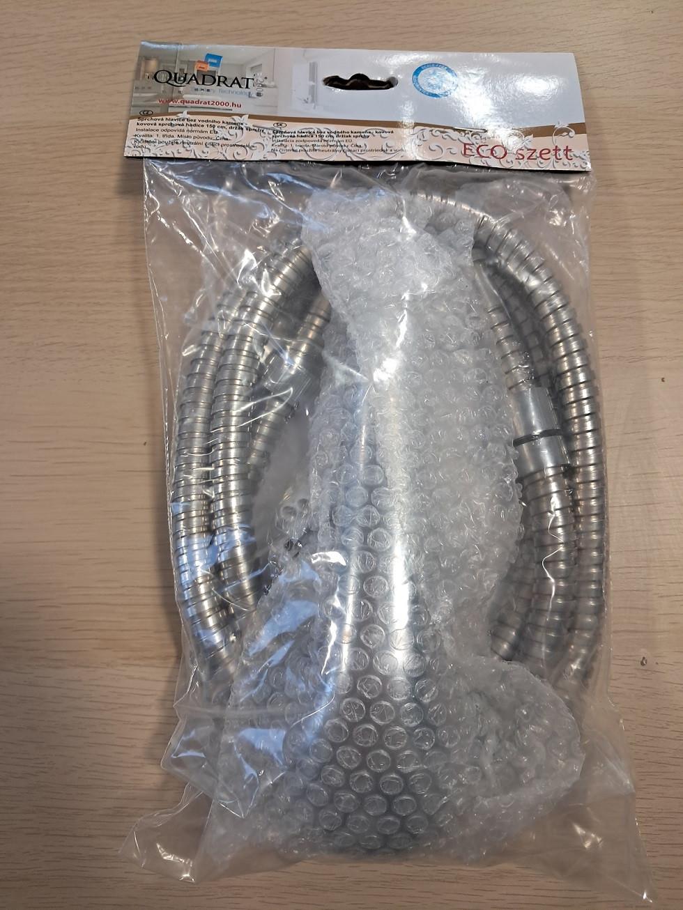 Zuhanyszett 3 Részes Eco - króm/szürke, Basics, műanyag/fém