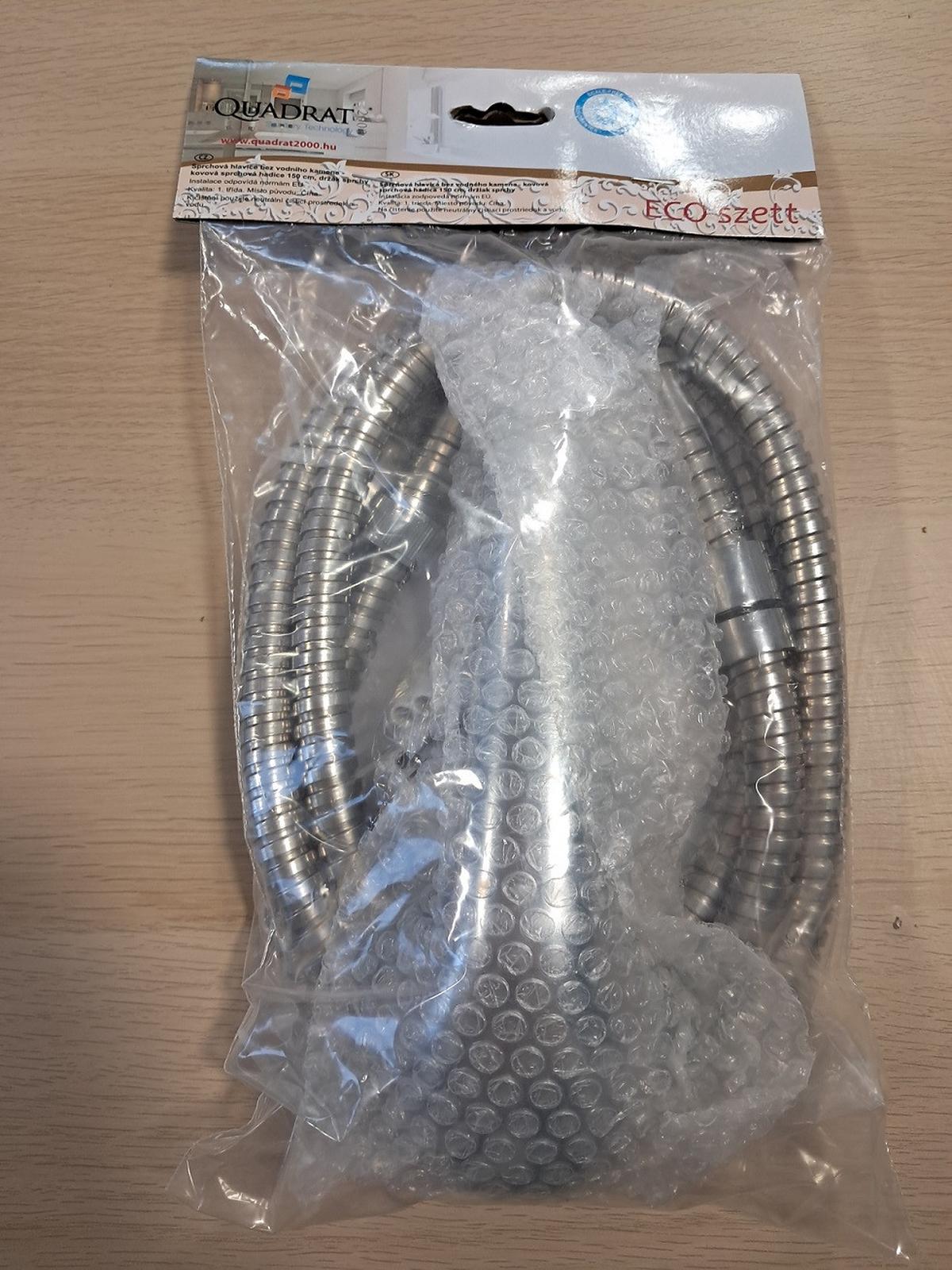 Zuhanyszett 3 Részes Eco - króm/szürke, Basics, műanyag/fém