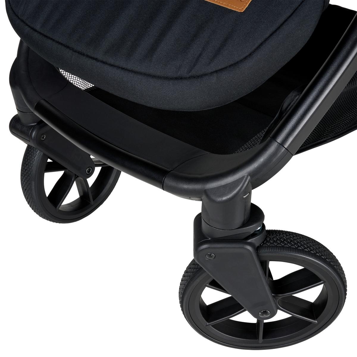 WÓZEK SPACEROWY STRAIGHT - czarny, Basics, tworzywo sztuczne/metal (94/58,5/106cm) - Jimmylee