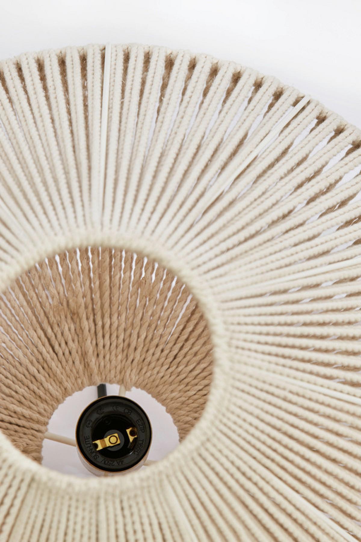 LAMPA WISZĄCA 2973284 FELIDA - kremowy, Basics, metal/tkanina (42/32/32cm) - Light & Living