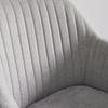 STOEL MET ARMELEUNINGEN NICOLA - Natuurlijke kleuren/Lichtgrijs, Modern, Hout/Textiel (58/82,5/62cm) - Bessagi Home