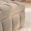 SLAAPBANK LIARA - Beige/Zwart, Modern, Hout/Textiel (137/87/110cm) - Bessagi Home