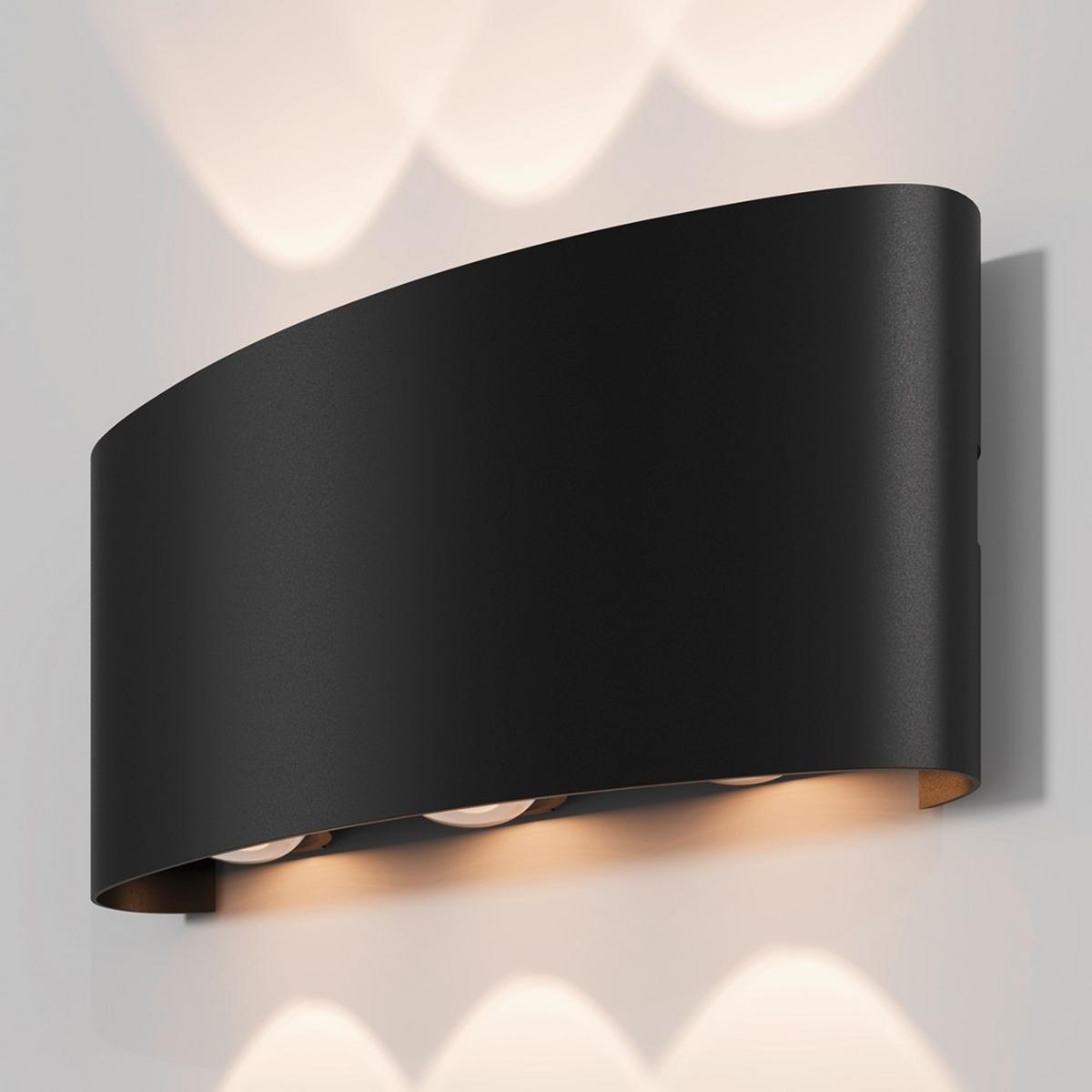 AUSSENLEUCHTE STRATO - Schwarz, Modern, Metall (16,5/4,2/8cm) - MAYTONI