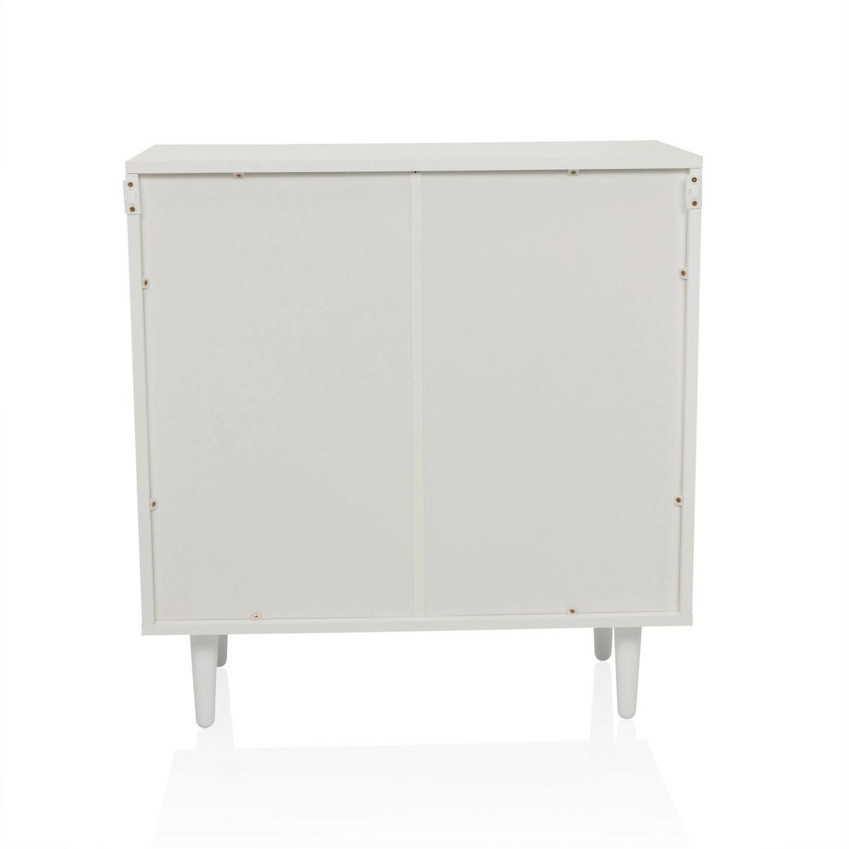 Komoda Lykkja, Bela - bela, Moderno, leseni material (72/77/39,5cm) - MID.YOU