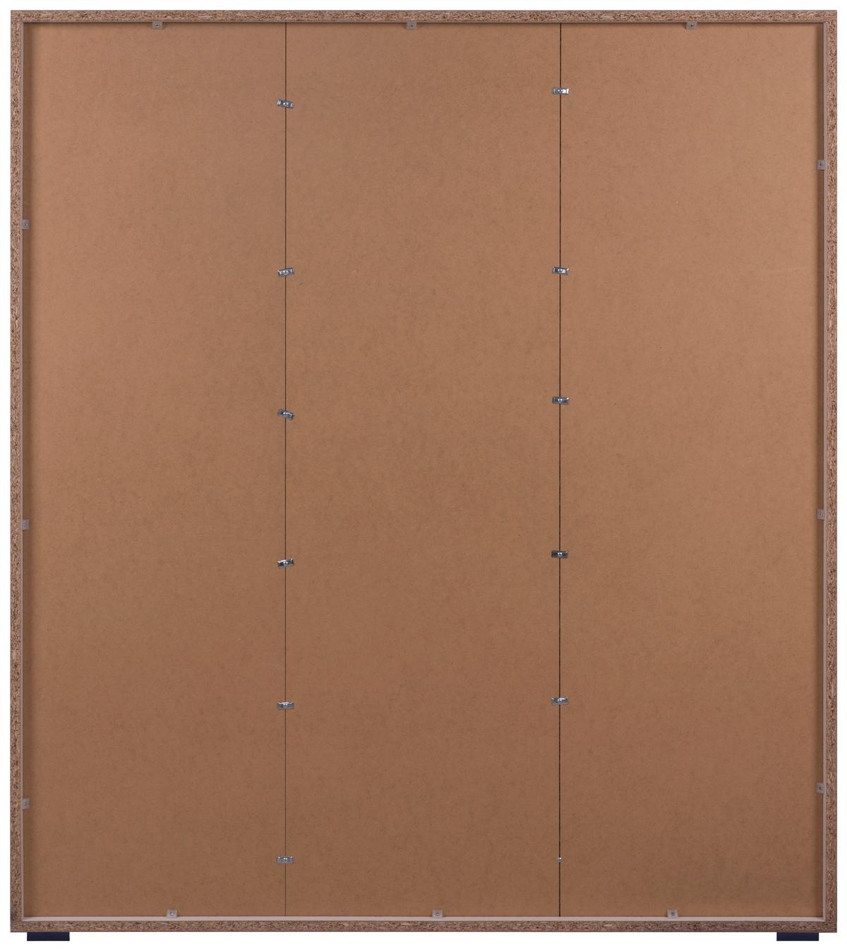 KOMODA WYSOKA IMAGE 53A - antracytowy/biały, Design, materiał drewnopochodny/tworzywo sztuczne (116/131/40cm) - MID.YOU