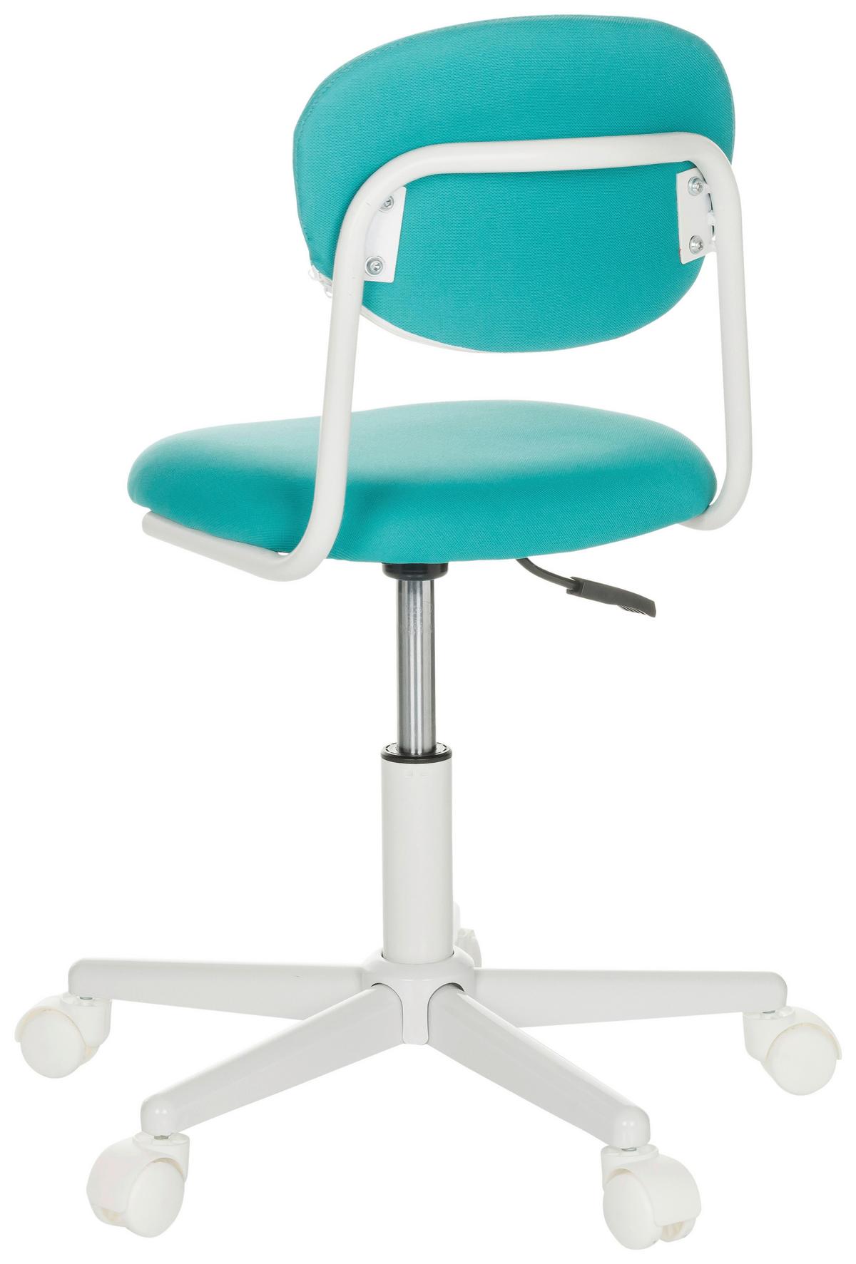 Otroški Vrtljivi Stol Kiddy Base I, Turkizna - turkizna/bela, Basics, umetna masa/tekstil (60/72-83/60cm) - MID.YOU