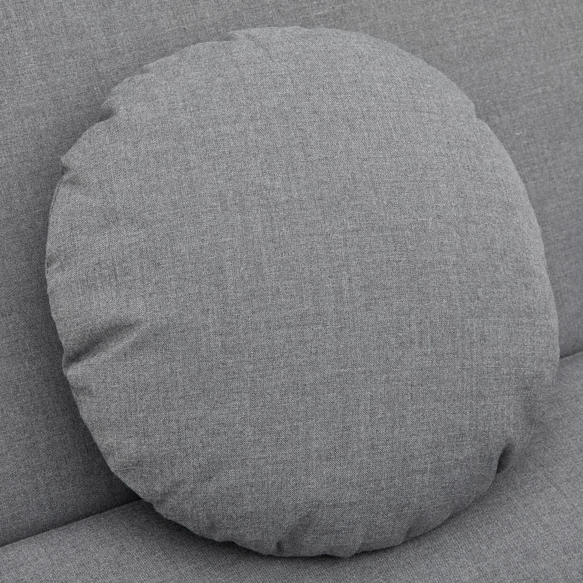 Sonneninsel "Evelina", Outdoorgewebe,inkl LED-Leuchte - Dunkelgrau, Modern, Textil/Metall (130/66cm) - Bessagi Garden