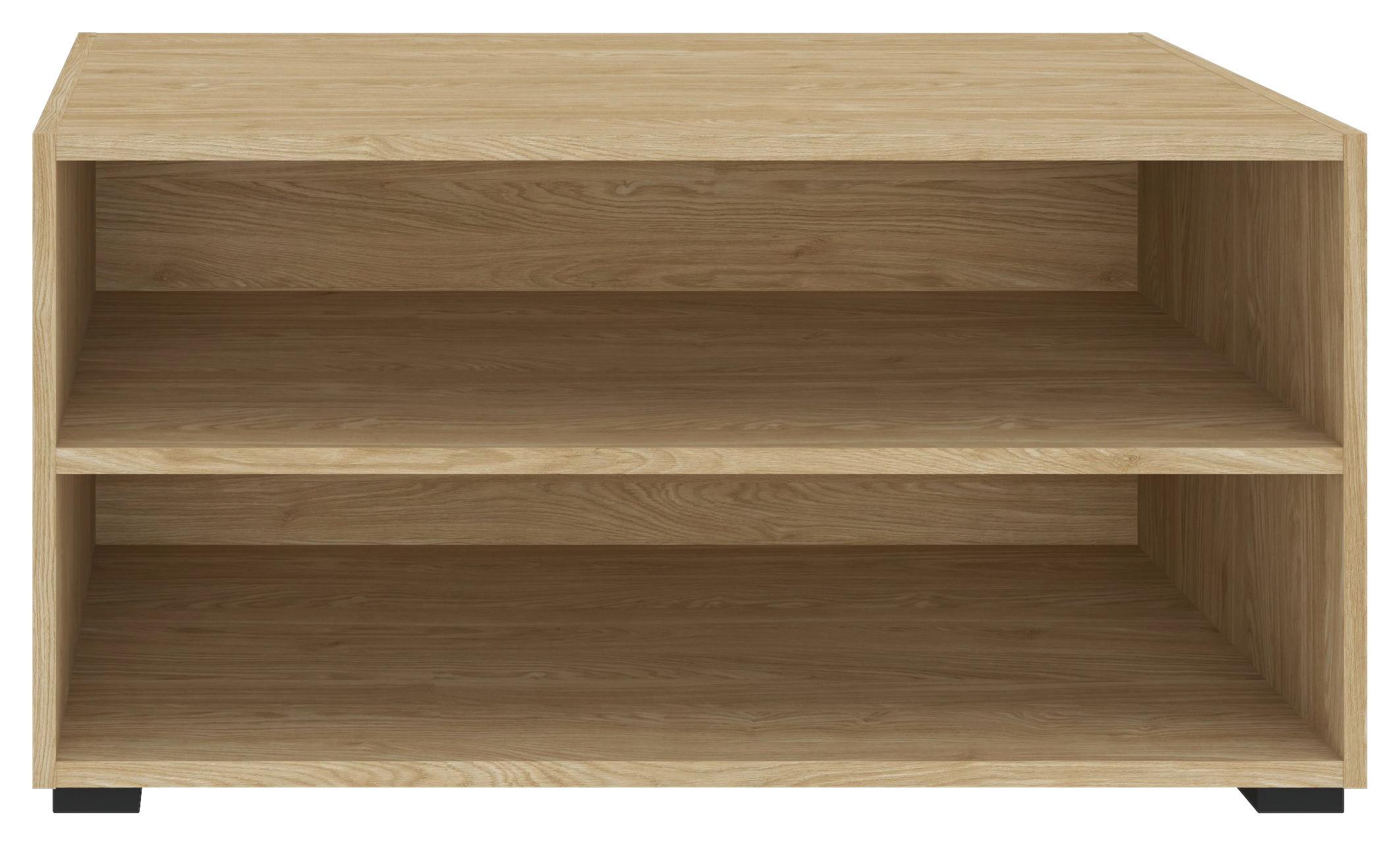 Regal Unit-Elements Mini - boje hrasta/crna, Moderno, drvni materijal (91,2/44,8/40cm) - Based
