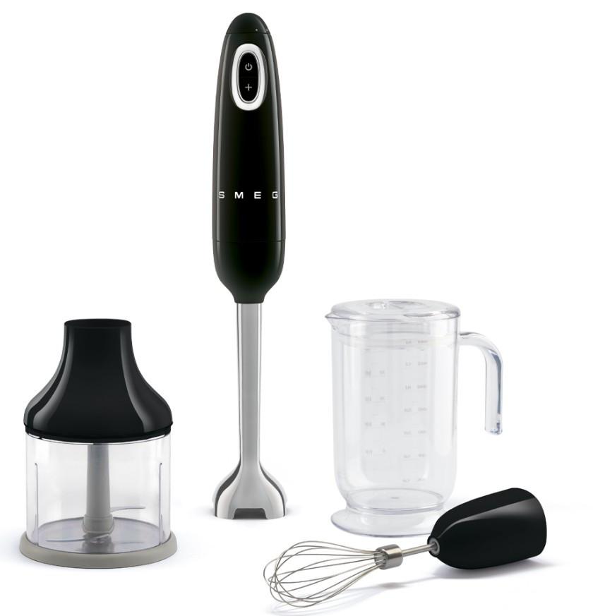 BLENDER RĘCZNY HBF03BLEU SMEG - czarny, Basics, tworzywo sztuczne/metal (6,5/41,4/6,5cm) - SMEG