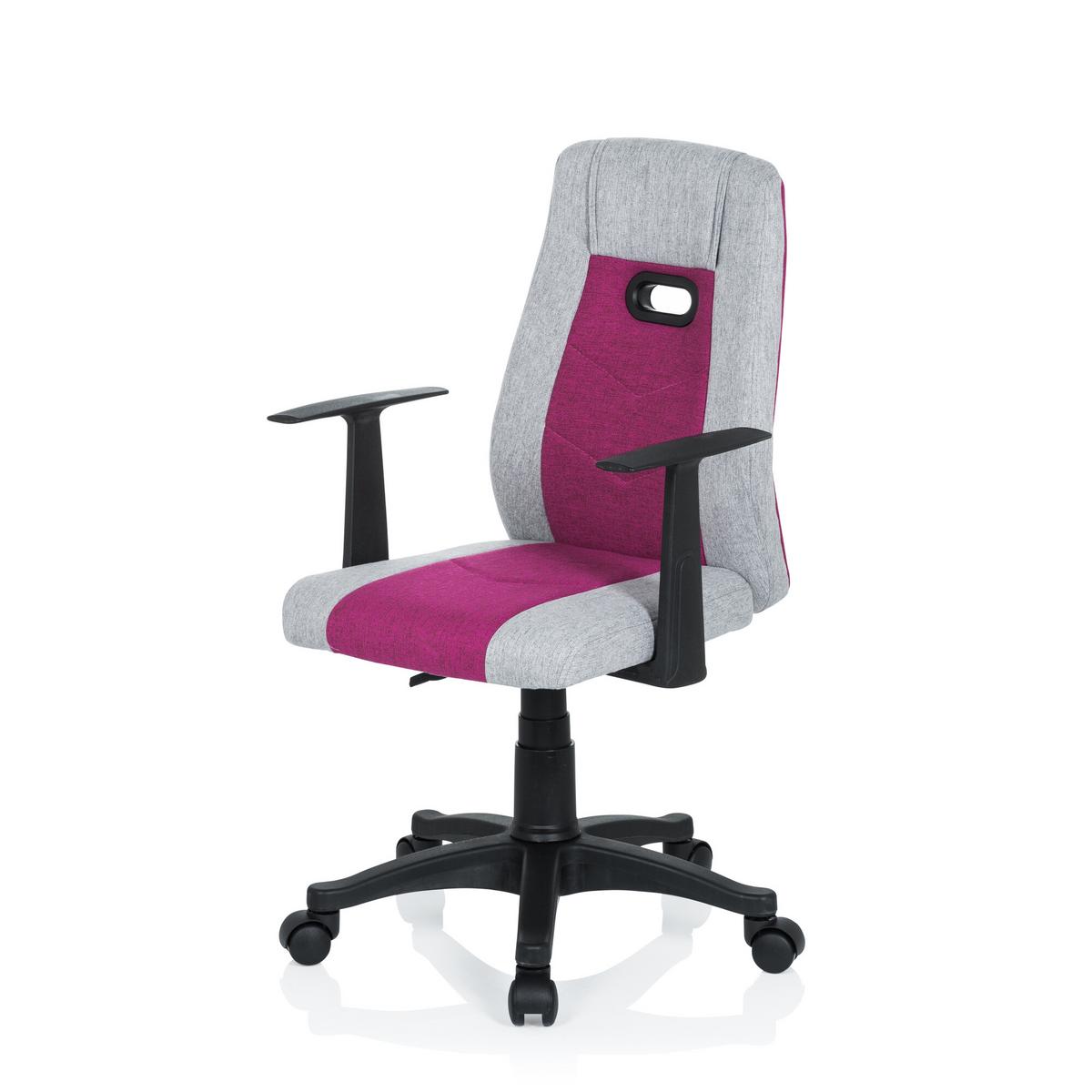 Mladinski Vrtljivi Stol Kiddy Extra, Siva, Roza - pink/siva, Basics, umetna masa (55/95-105/45cm) - MID.YOU