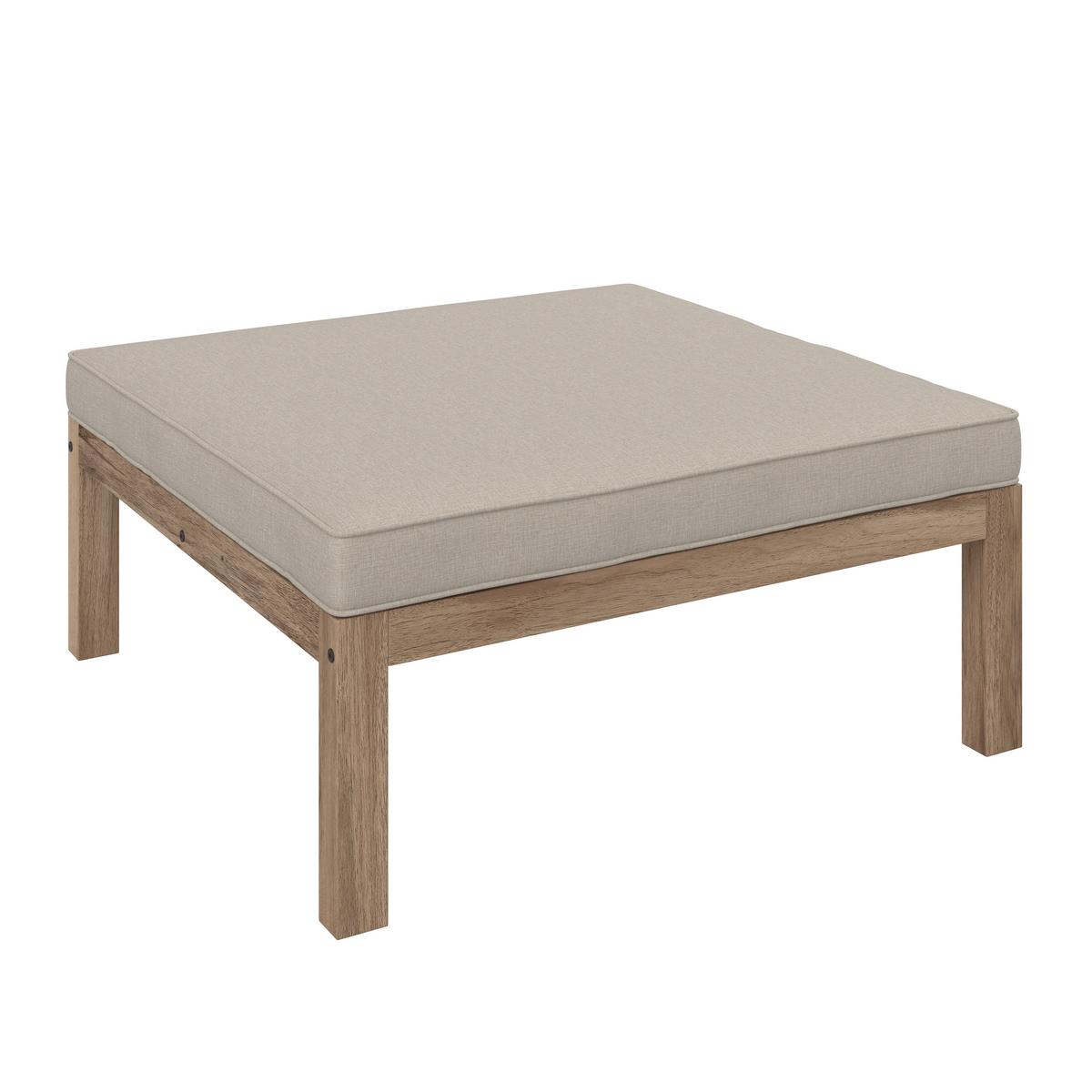 Lounge Garnitura Lina, Krem - krem barve/barve akacije, Moderno, tekstil/les (250/70/80cm) - Bessagi Garden