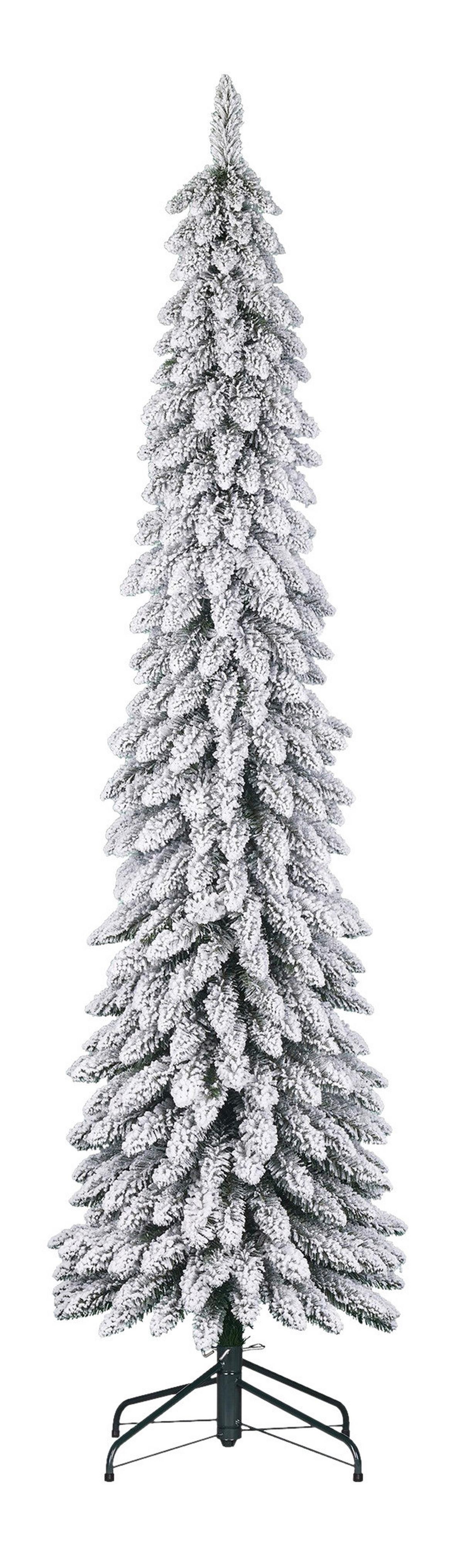 Božična Jelka Vilna - zelena/bela, kovina/umetna masa (45/155cm) - Premium Living