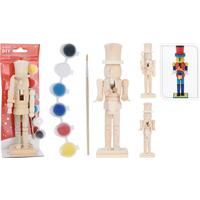 Kifesthető Diótörő Figura Diy Nutcracker - többszínű, fa (18cm)