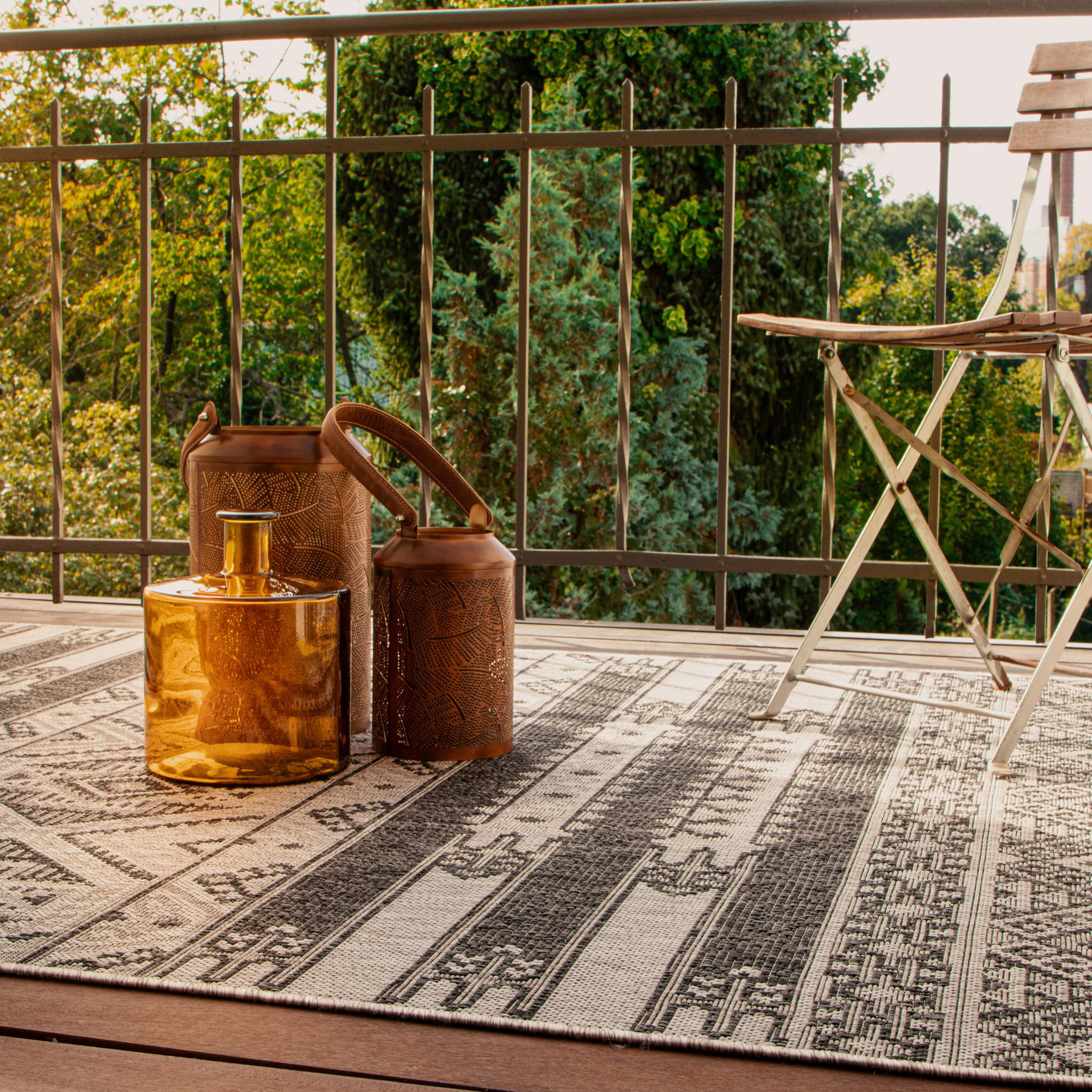 OUTDOORTEPPICH MY NORDIC - Graubraun/Grau, Design, Textil (200/290cm) - Novel