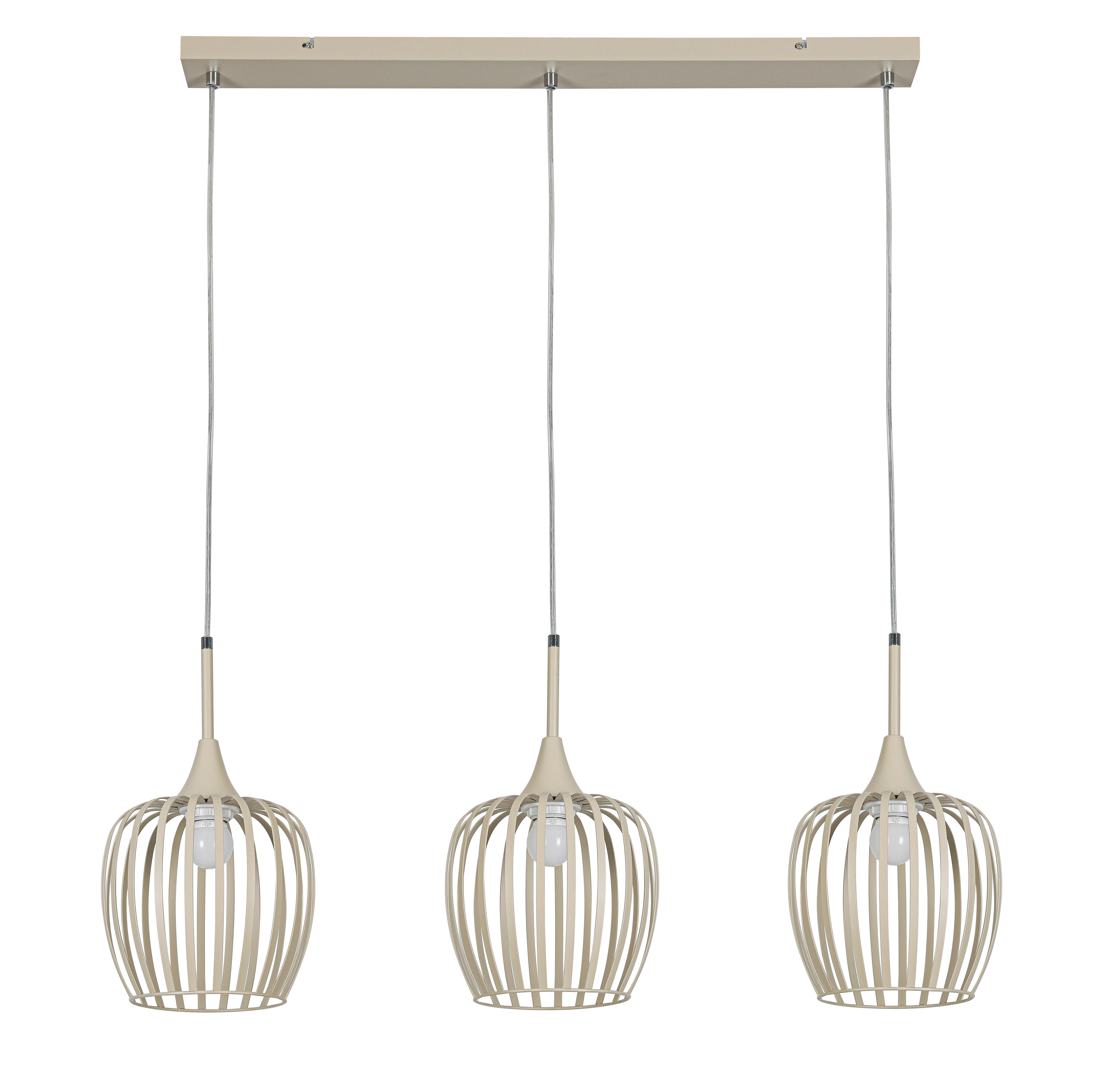 HÄNGLAMPA MARTIN - sandfärgad, Modern, metall/plast (90/21/150cm) - Mömax
