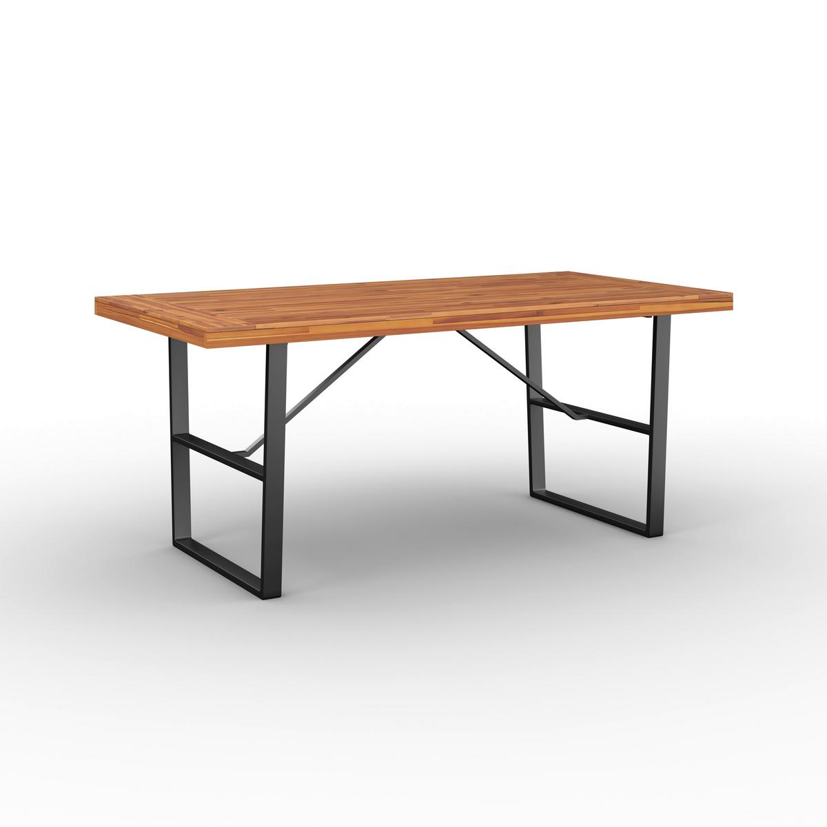 Vrtna Garnitura Alina, Črna, Barva Akacije, 7-Delno - temno siva/črna, Moderno, kovina/tekstil (180/77/90cm) - Bessagi Garden