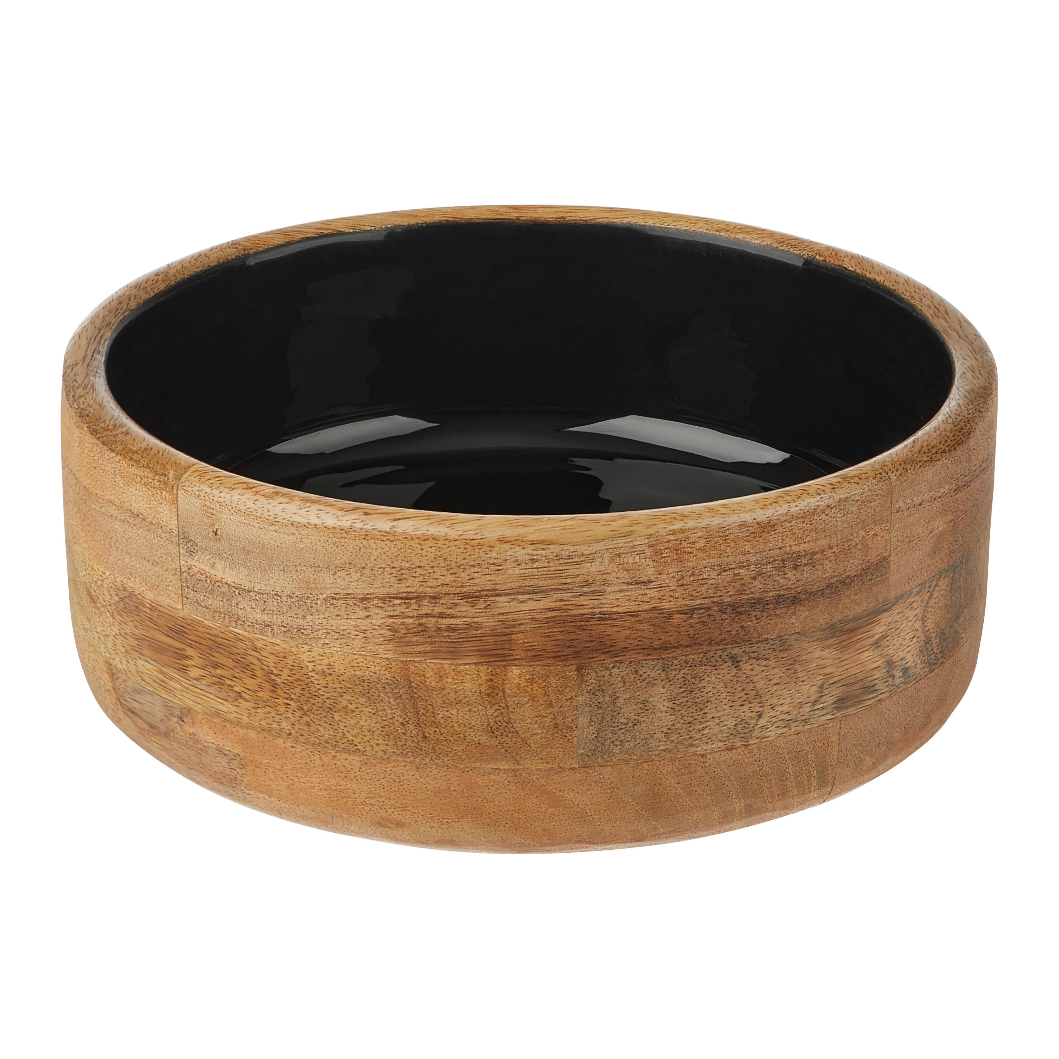 Schale Shakti Braun/Schwarz - Schwarz/Braun, MODERN, Holz (20/8cm) - Mömax