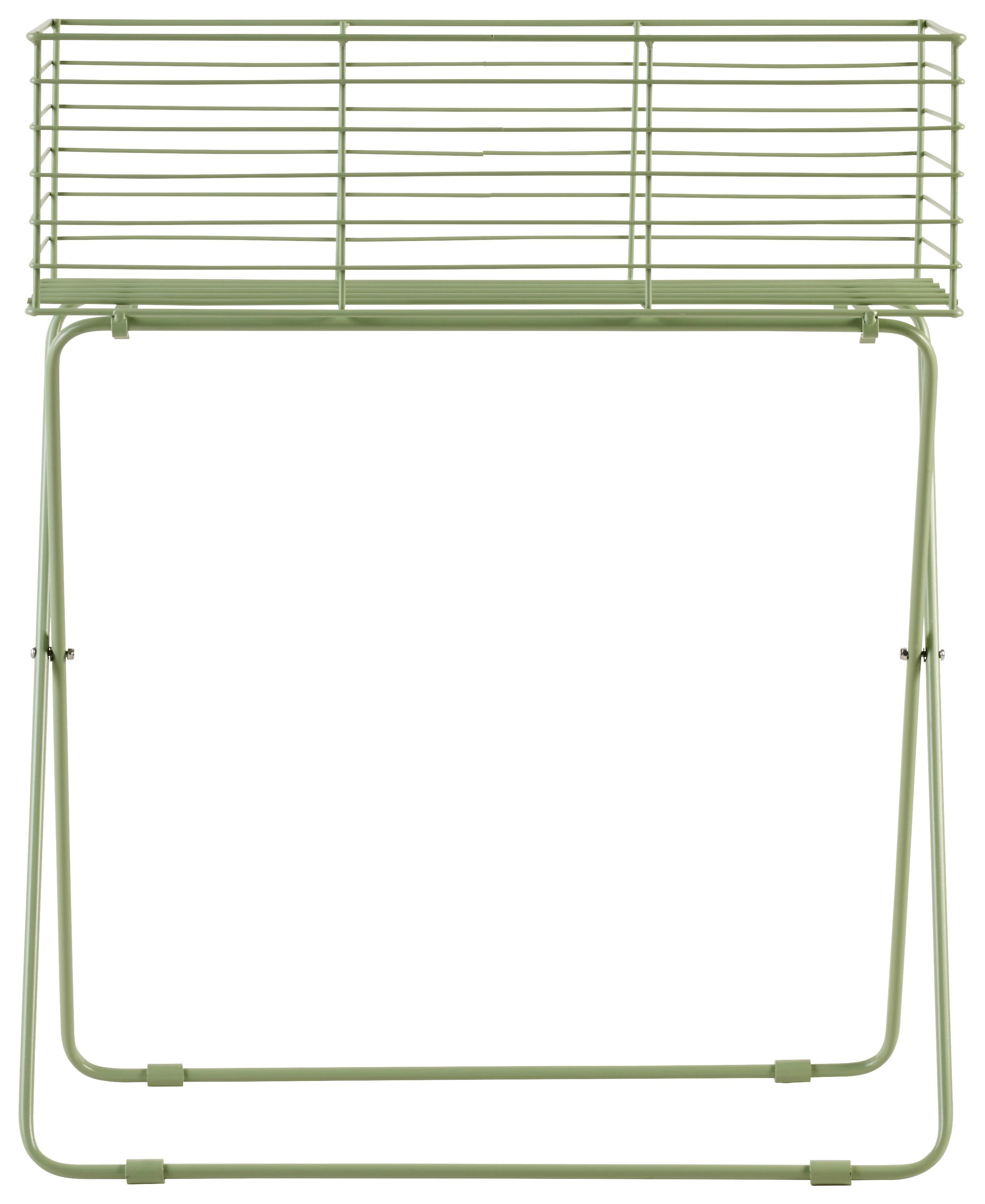 Pflanzentopf Green Times I in Pastellgrün - Pastellgrün, Basics, Metall (60/72/24cm) - Modern Living