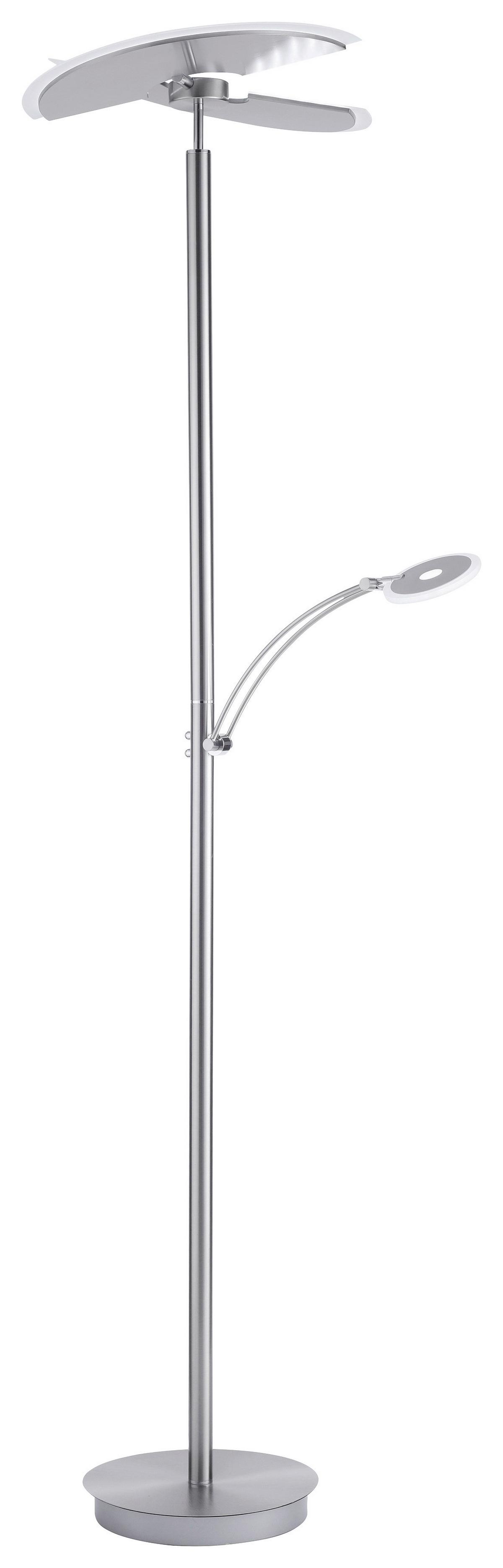 LED-Deckenfluter Artur max. 54 Watt - Silberfarben, Basics, Metall (68/45,5/200,3cm) - Paul Neuhaus