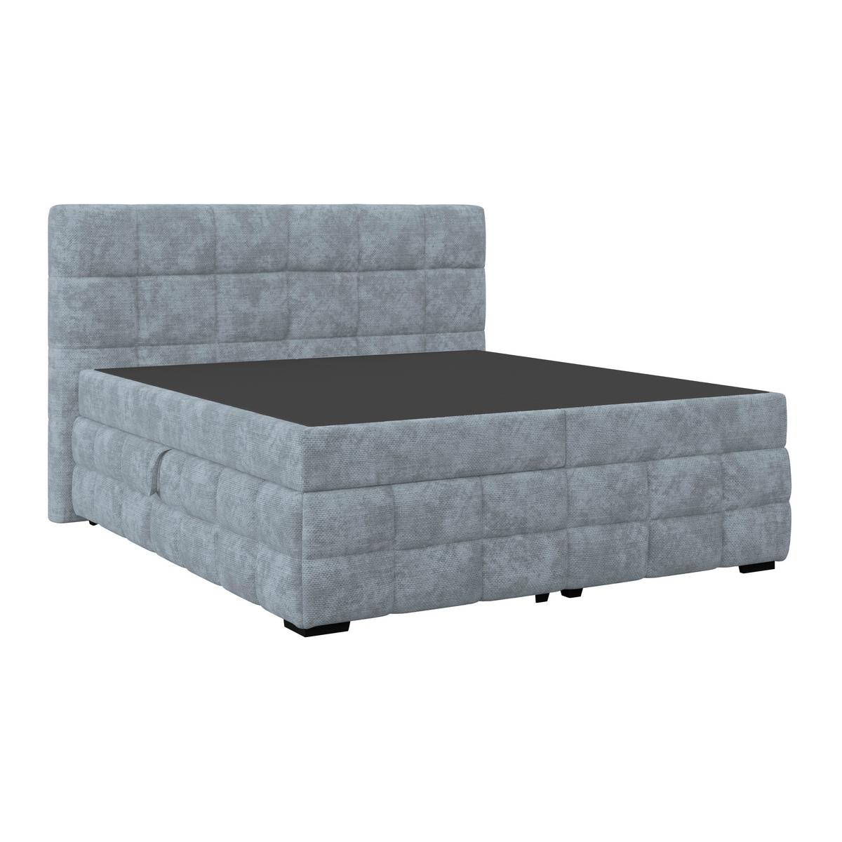 PAT BOX VEGA - albastru deschis/verde, Trend, lemn/textil (200/200cm) - Modern Living