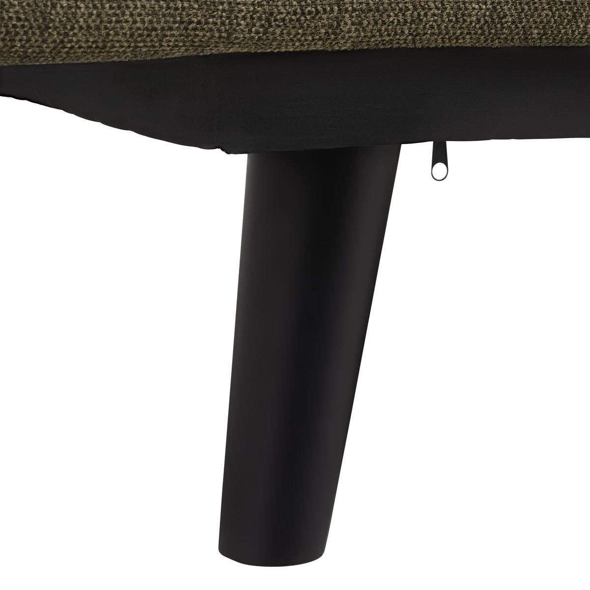 Schlafsofa Sun Grün - Schwarz/Grün, MODERN, Holz/Textil (190/83/93cm) - Mömax