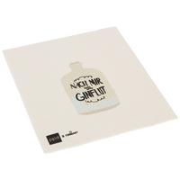 Schwammtuch Peter in Weiß/Schwarz ca. 20x17cm - Blau/Schwarz, Textil (20/17cm)