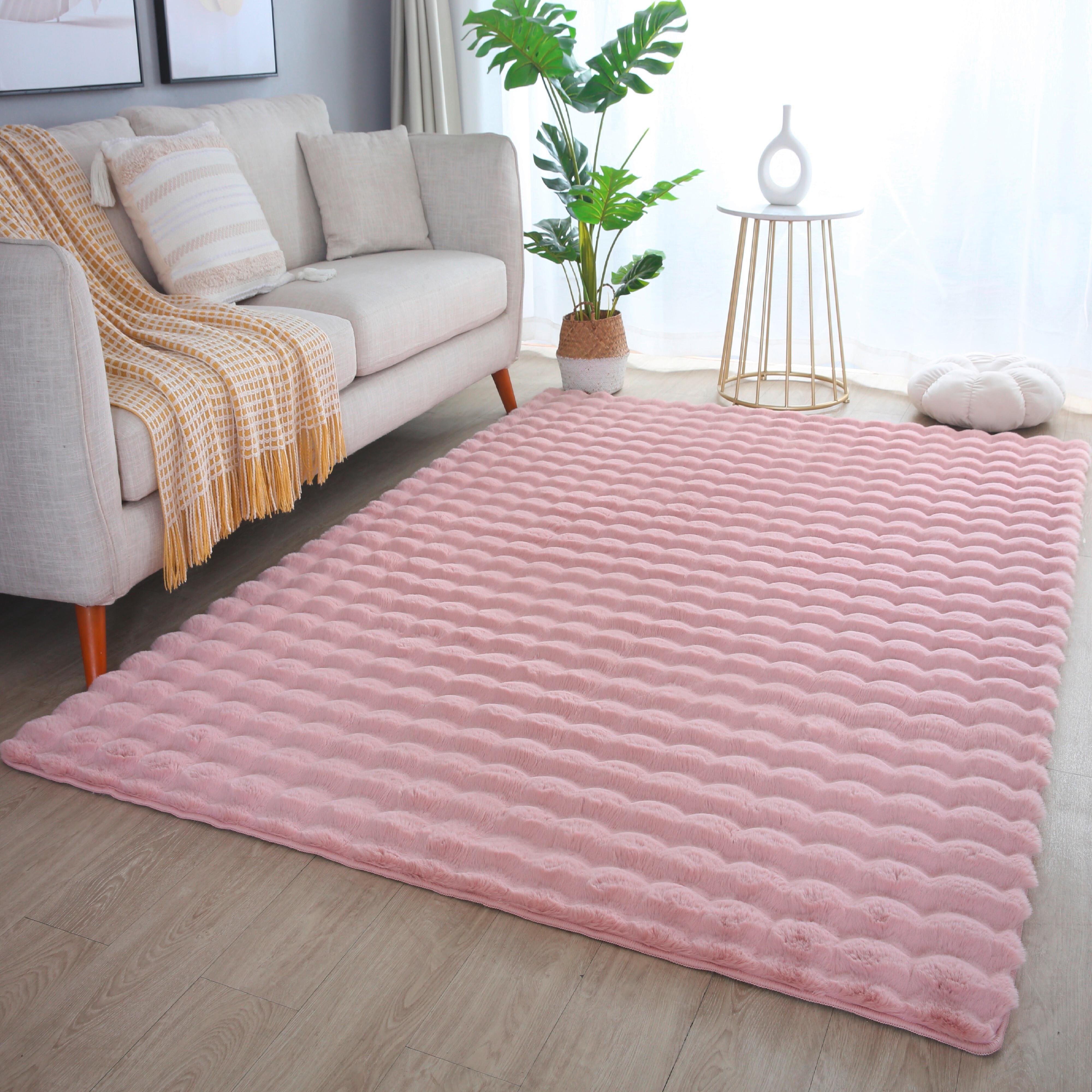 Preproga Z Visokim Florom Ambiance, Roza, 80x250cm - roza, Basics, tekstil (80/250cm)