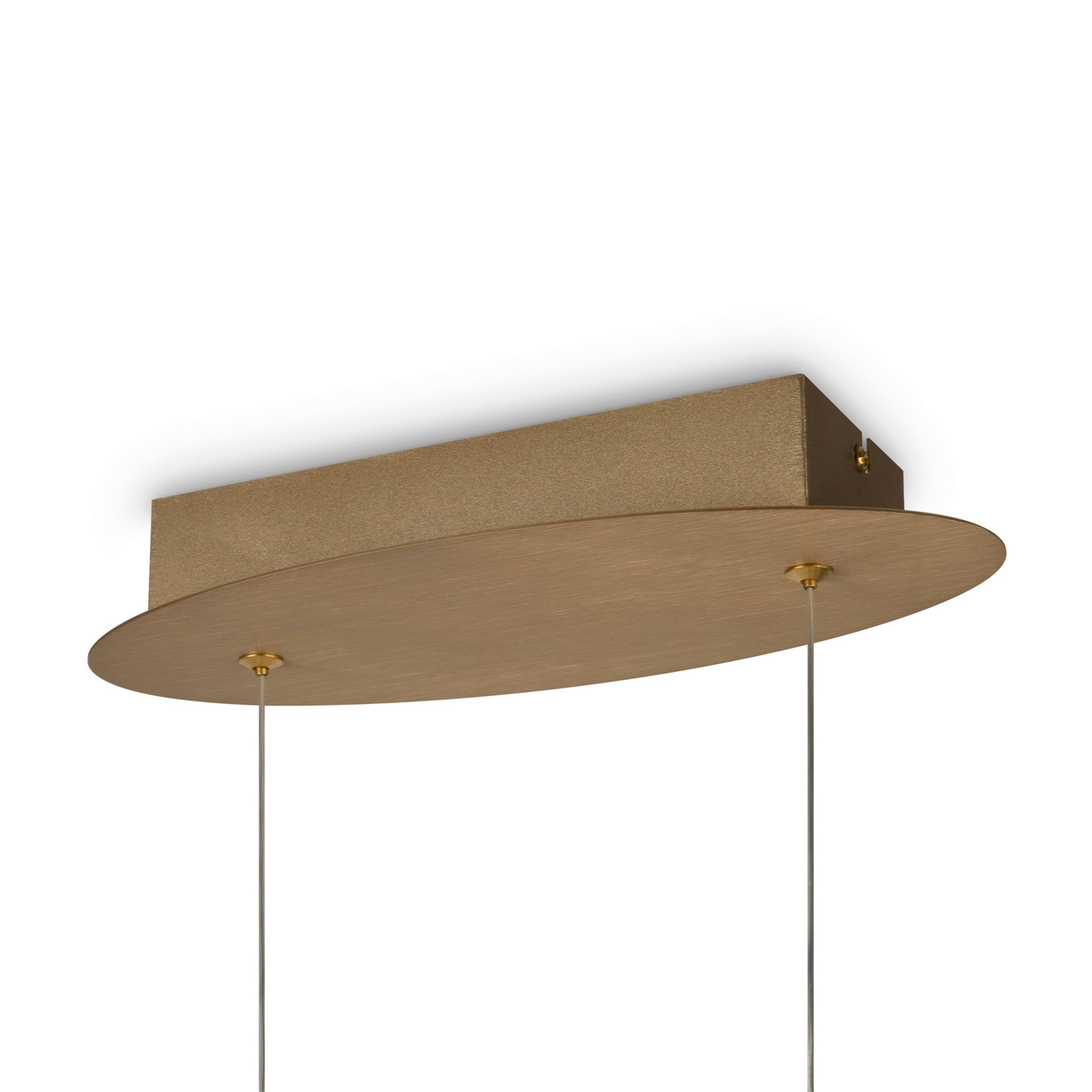 Pendelleuchte Curve Goldfarben max. 42 Watt - Goldfarben, Trend, Metall (23/29/93cm) - MAYTONI